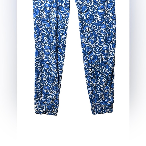 Lilly Pulitzer Melba Chasing Tails Jumpsuit XXS Blue White Print - Picture 3 of 8